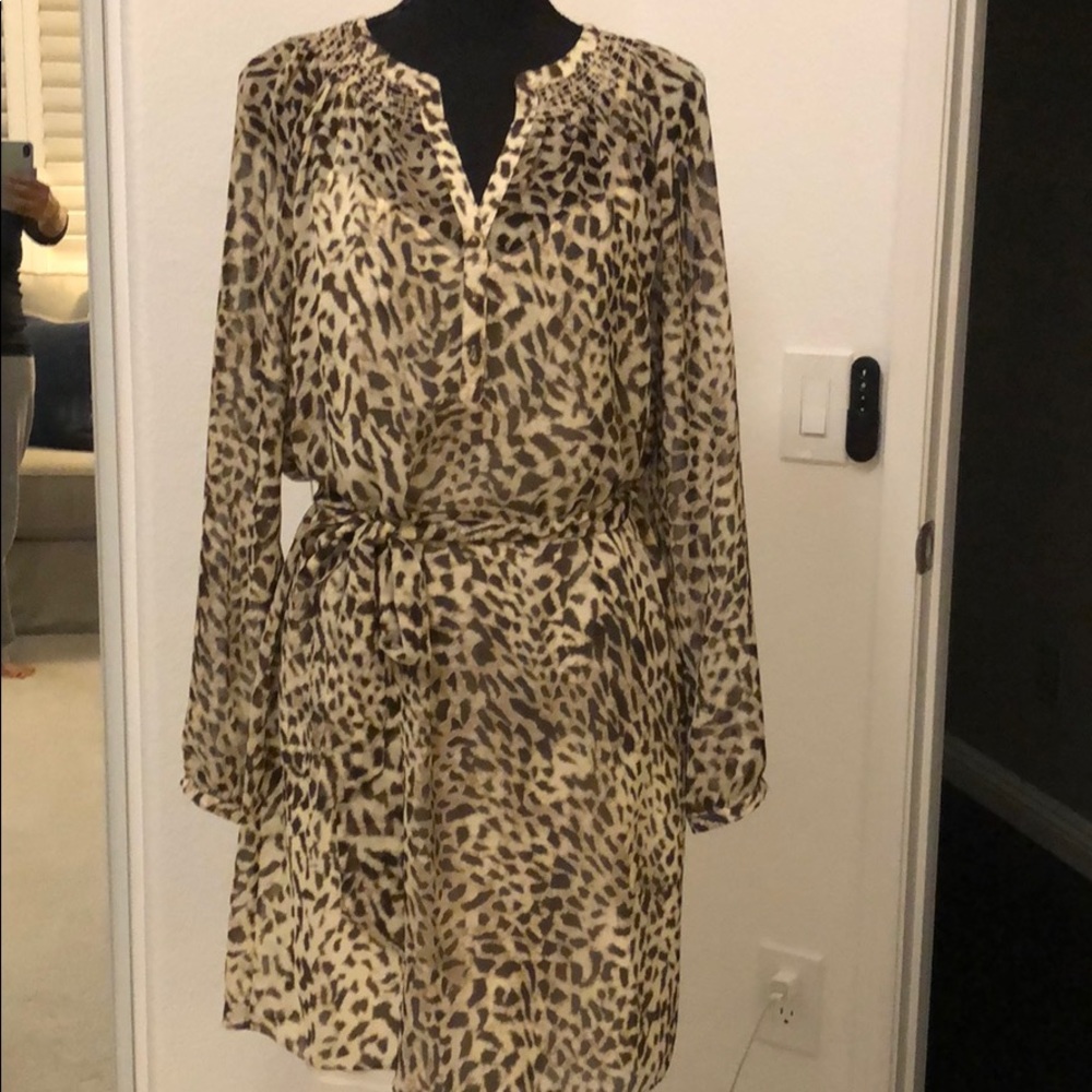 Animal print dress